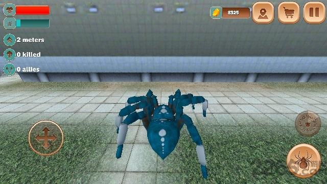 巨型蜘蛛城市攻击模拟3d中文破解版下载,巨型蜘蛛城市攻击模拟,动物模拟器